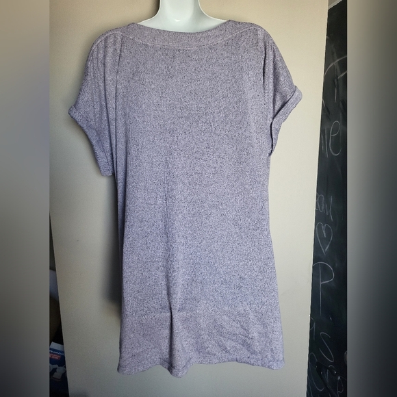 French Twist Light Purple Button-Detail Top, Size 2X - Picture 4 of 7